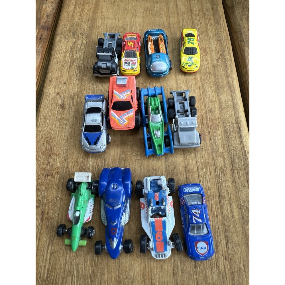 Lot Of 12 Vintage 1980s 1990s Micro Machines and Road Champs Race Cars